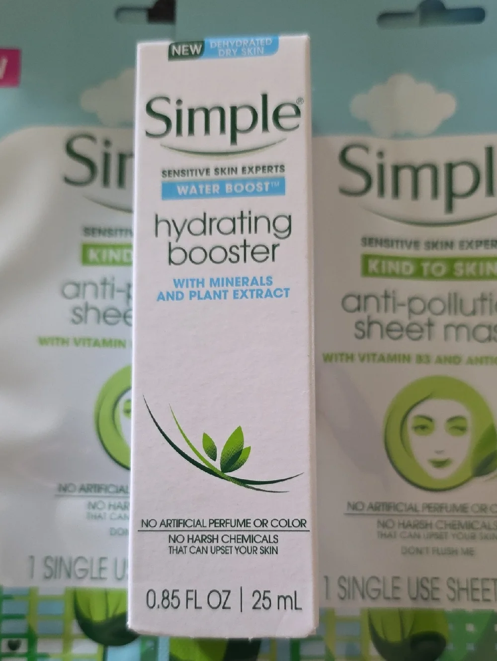 Simple Hydration Booster + Anti-Pollution Sheet Masks - And Hydrating Booster